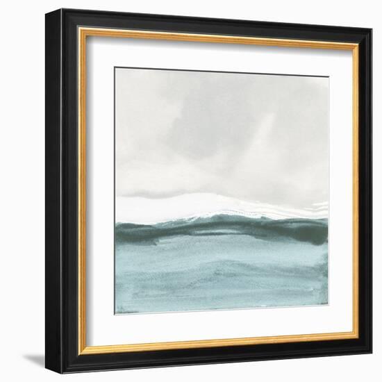 Tranquil Silver Sea II-Chris Paschke-Framed Art Print