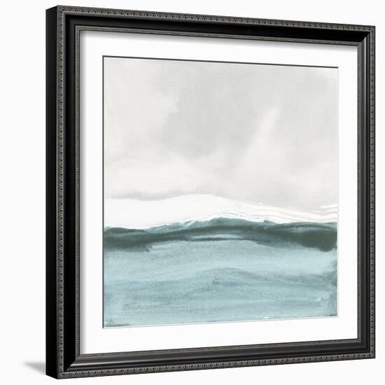 Tranquil Silver Sea II-Chris Paschke-Framed Premium Giclee Print