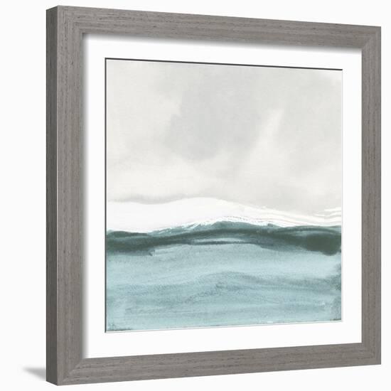 Tranquil Silver Sea II-Chris Paschke-Framed Art Print