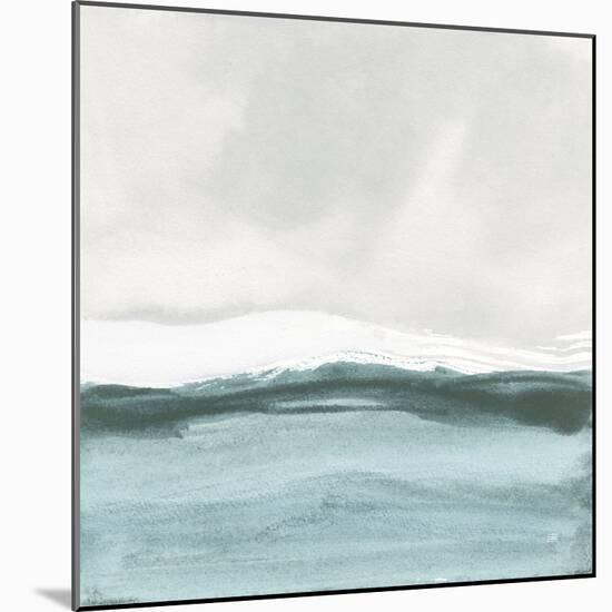 Tranquil Silver Sea II-Chris Paschke-Mounted Art Print