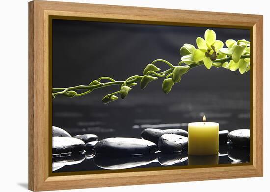 Tranquil Spa Scene-crystalfoto-Framed Premier Image Canvas