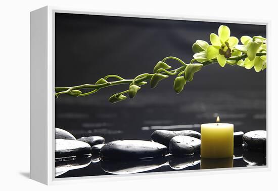 Tranquil Spa Scene-crystalfoto-Framed Premier Image Canvas