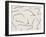 Tranquil Swirling Lines Art-Elena Ristova-Framed Giclee Print