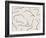 Tranquil Swirling Lines Art-Elena Ristova-Framed Giclee Print