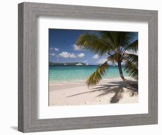 Tranquil White Sand Beach, St John, United States Virgin Islands, USA, US Virgin Islands, Caribbean-Trish Drury-Framed Photographic Print