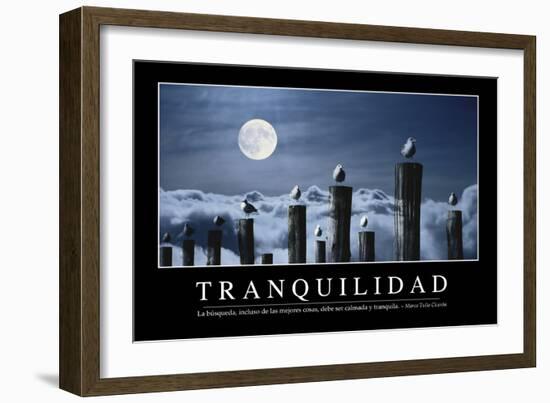 Tranquilidad. Cita Inspiradora Y Póster Motivacional-null-Framed Photographic Print