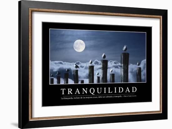 Tranquilidad. Cita Inspiradora Y Póster Motivacional-null-Framed Photographic Print