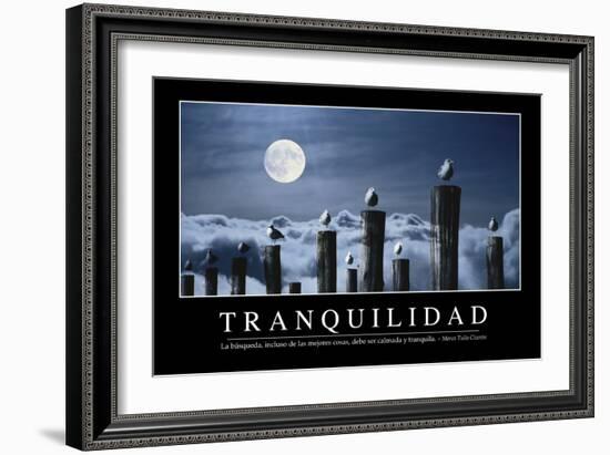 Tranquilidad. Cita Inspiradora Y Póster Motivacional-null-Framed Photographic Print