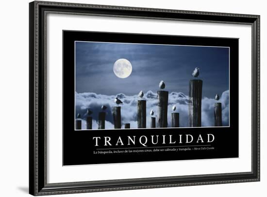 Tranquilidad. Cita Inspiradora Y Póster Motivacional-null-Framed Photographic Print