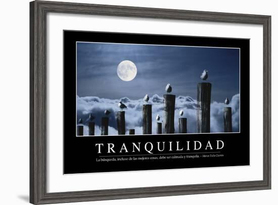 Tranquilidad. Cita Inspiradora Y Póster Motivacional-null-Framed Photographic Print