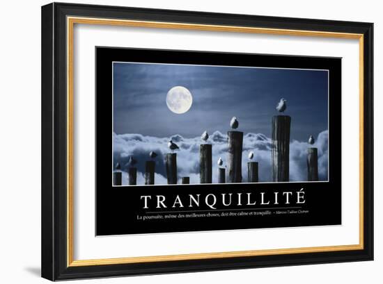 Tranquillité: Citation Et Affiche D'Inspiration Et Motivation-null-Framed Photographic Print