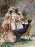 High Life (A Piquant Conversation) Par Cremona, Tranquillo (1837-1878). Watercolour on Cardboard, S-Tranquillo Cremona-Giclee Print