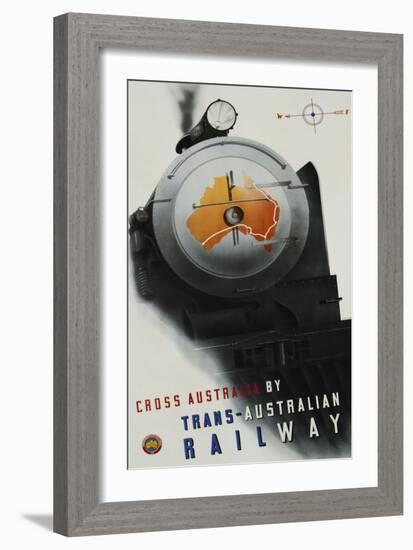 Trans-Australian Railway Poster-Gert Sellheim-Framed Giclee Print