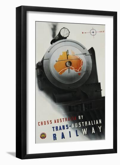 Trans-Australian Railway Poster-Gert Sellheim-Framed Giclee Print