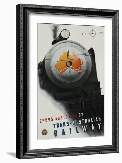 Trans-Australian Railway Poster-Gert Sellheim-Framed Giclee Print