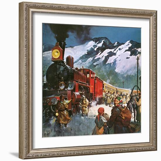 Trans Siberian Railway-English School-Framed Giclee Print
