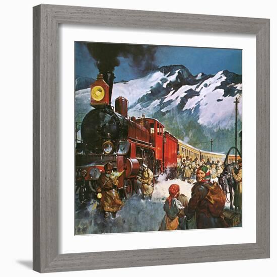Trans Siberian Railway-English School-Framed Giclee Print
