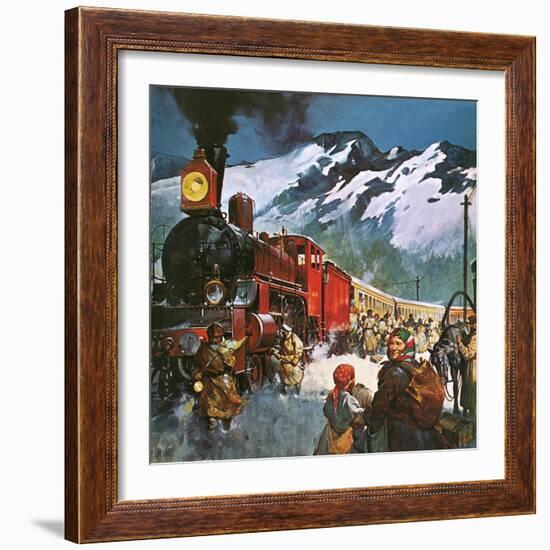 Trans Siberian Railway-English School-Framed Giclee Print