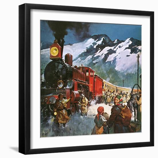 Trans Siberian Railway-English School-Framed Giclee Print