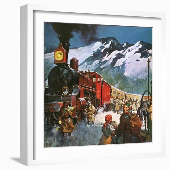 Trans Siberian Railway-English School-Framed Giclee Print