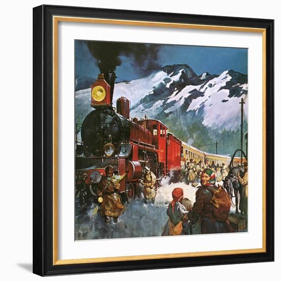 Trans Siberian Railway-English School-Framed Giclee Print