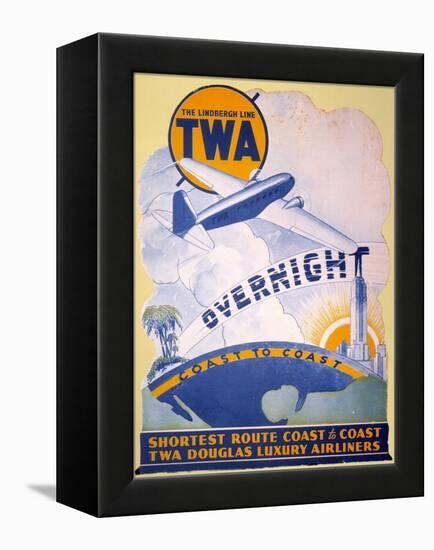 Trans-World Airlines 1934-null-Framed Premier Image Canvas