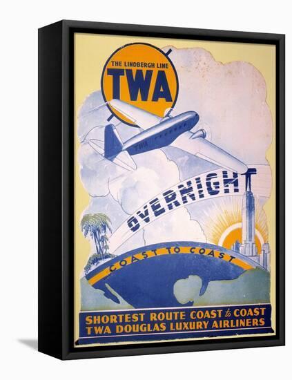 Trans-World Airlines 1934-null-Framed Premier Image Canvas