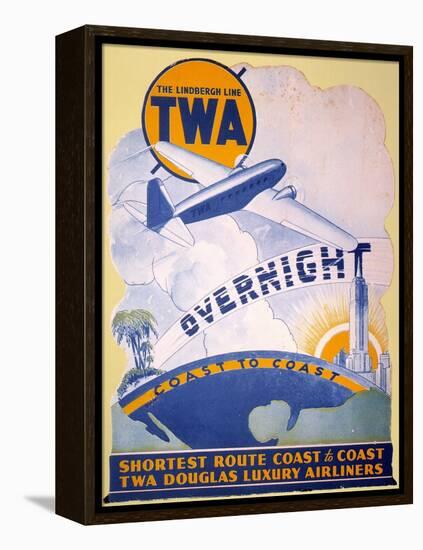 Trans-World Airlines 1934-null-Framed Premier Image Canvas