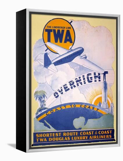 Trans-World Airlines 1934-null-Framed Premier Image Canvas