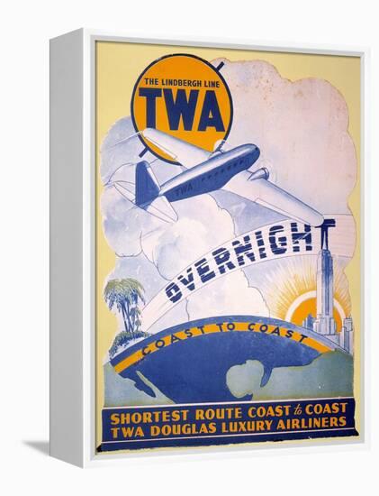 Trans-World Airlines 1934-null-Framed Premier Image Canvas