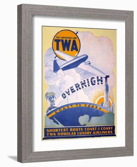 Trans-World Airlines 1934-null-Framed Giclee Print