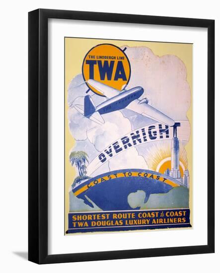 Trans-World Airlines 1934-null-Framed Giclee Print