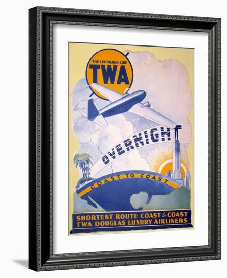 Trans-World Airlines 1934-null-Framed Giclee Print