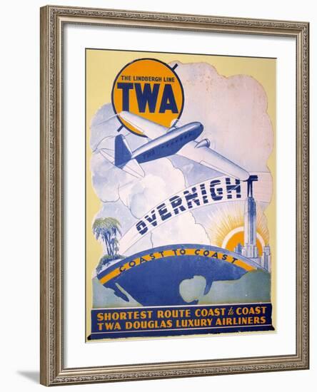 Trans-World Airlines 1934-null-Framed Giclee Print