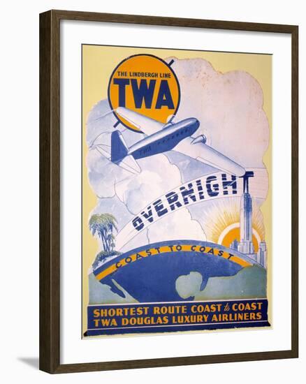 Trans-World Airlines 1934-null-Framed Giclee Print