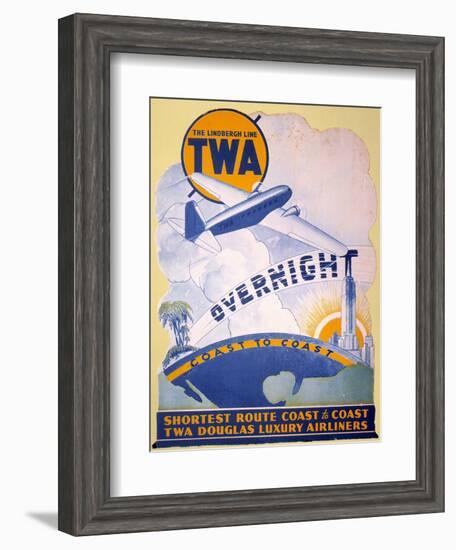 Trans-World Airlines 1934-null-Framed Giclee Print