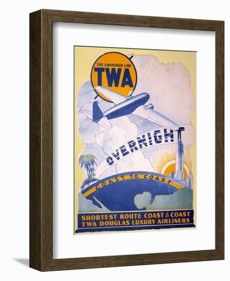 Trans-World Airlines 1934--Framed Giclee Print