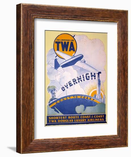 Trans-World Airlines 1934-null-Framed Giclee Print