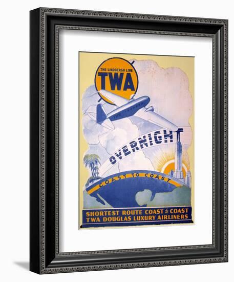 Trans-World Airlines 1934-null-Framed Giclee Print