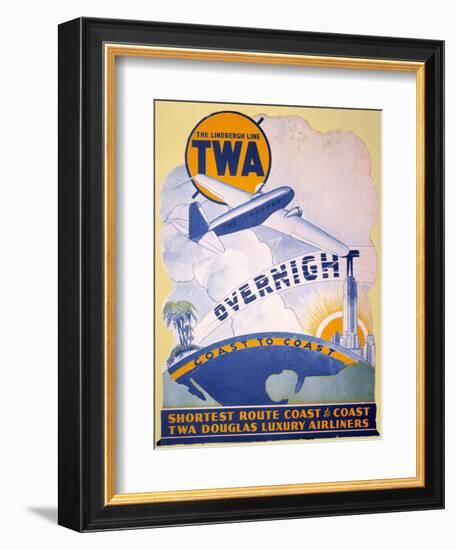 Trans-World Airlines 1934-null-Framed Giclee Print