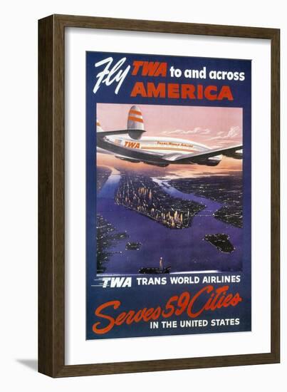 Trans-World Airlines 1950S-null-Framed Giclee Print