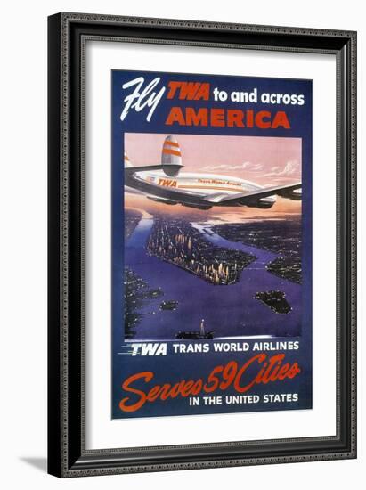 Trans-World Airlines 1950S-null-Framed Giclee Print