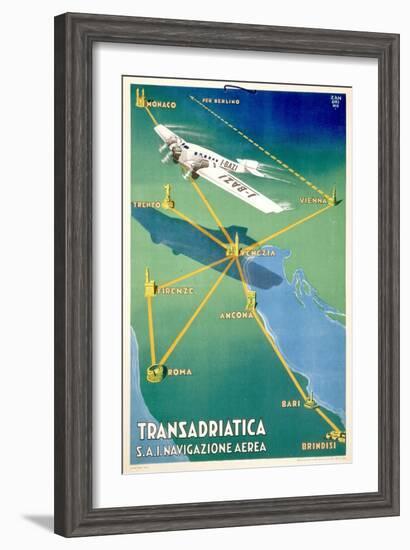 Transadricatica-null-Framed Art Print