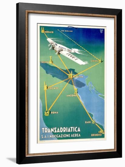 Transadricatica-null-Framed Art Print