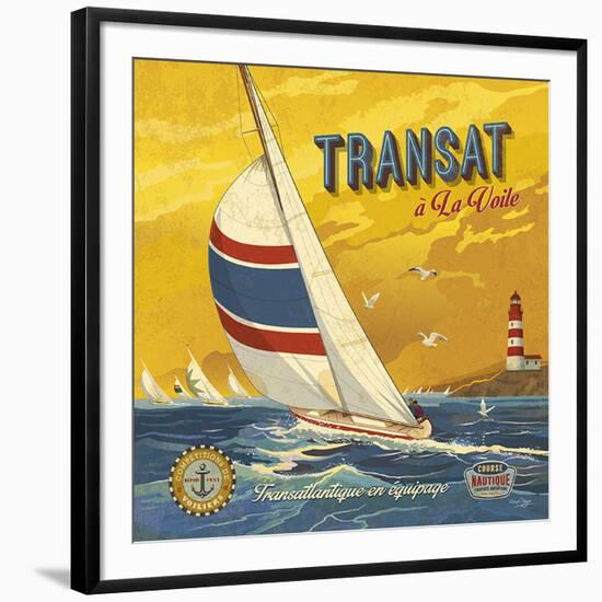 Transat à la voile-Bruno Pozzo-Framed Art Print