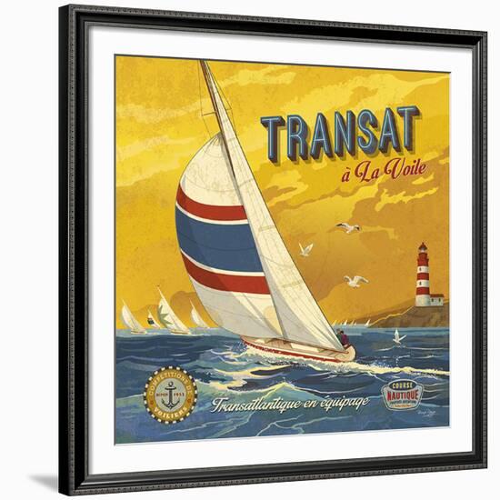 Transat à la voile-Bruno Pozzo-Framed Art Print