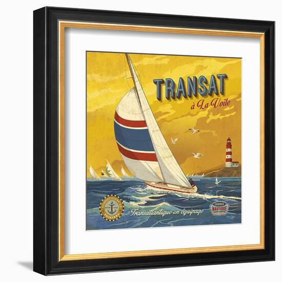 Transat à la voile-Bruno Pozzo-Framed Art Print