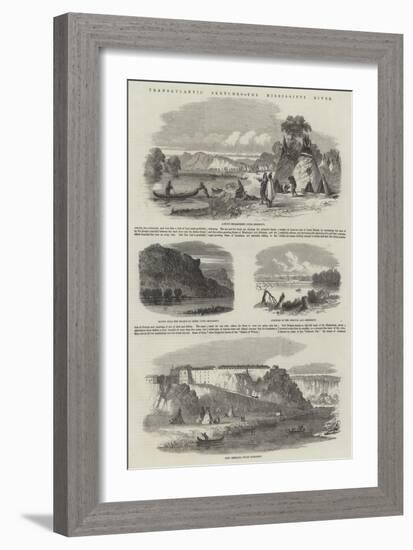 Transatlantic Sketches, the Mississippi River-null-Framed Giclee Print