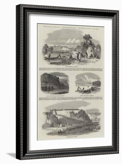 Transatlantic Sketches, the Mississippi River-null-Framed Giclee Print