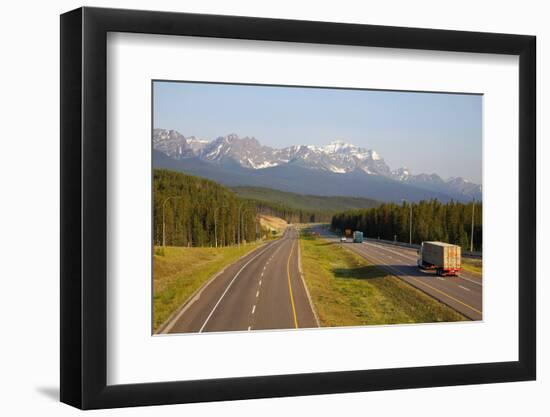 Transcanada Highway near Lake Louise, Banff National Park, Rocky Mountains, Alberta, Canada, North -Hans-Peter Merten-Framed Photographic Print